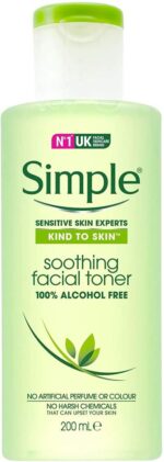 Simple skin-friendly soothing facial toner, 200 ml