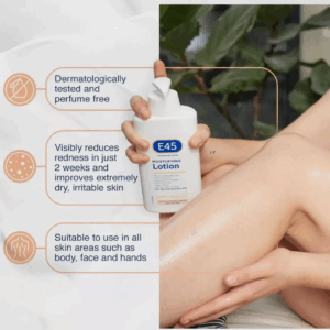 E45 Lotion Cream Pump 500 g  Dermatological Moisturiser Long Lasting X2 - Image 3