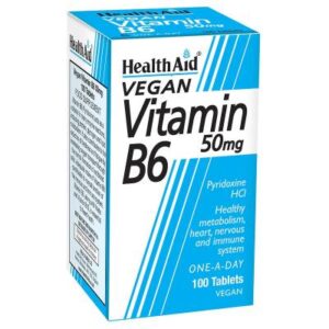 HealthAid Vitamin B6 50mg tablets 100 - Image 1