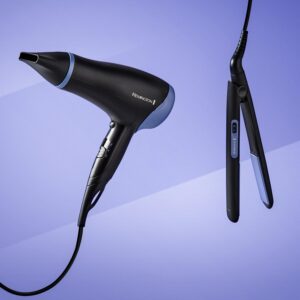 Remington Style Essentials Hair Care Gift Set (Slim Ceramic Hair Straighteners and 2000W Hair Dryer with Concentrator) D3016GP - Image 6