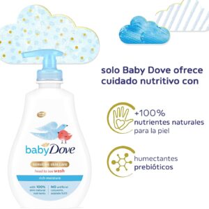 Baby Dove Rich Moisture Head to Toe Wash, 400 ml - Image 3
