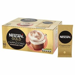 Nescafe Cappuccino (Unsweetened) Coffee Sachets - 1x50sachet - Image 1
