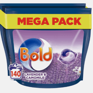 Bold All-in-1 PODS Washing Liquid Laundry Detergent Capsules, 140 Washes, 3.72 Kg Power Pack, Stain Remover For Clothes, Lavender and Camomile Scent - Image 3