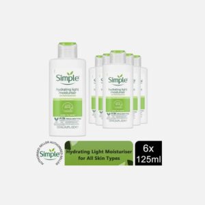 6x 125ml Simple Kind to Skin 12H Hydrating Light Moisturiser for Sensitive Skin - Image 4