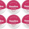 6 x Vaseline Lip Therapy Petroleum Jelly, Rosy Lips, 6 Pack, 20gm